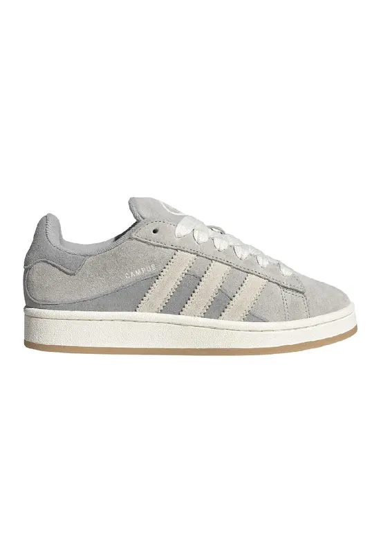 Pantofi sport din piele intoarsa Campus 00S - Alb fildes/Gri deschis