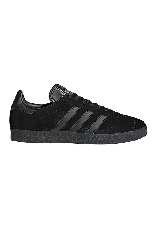 Pantofi sport din piele intoarsa cu garnituri din piele ecologica Gazelle - Negru/Negru stins