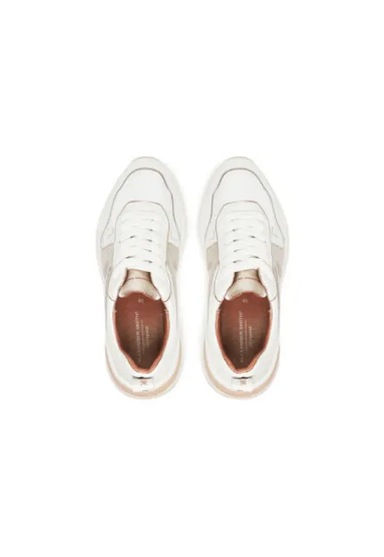 Pantofi sport dama - ASBBLPW - Textil - Alb