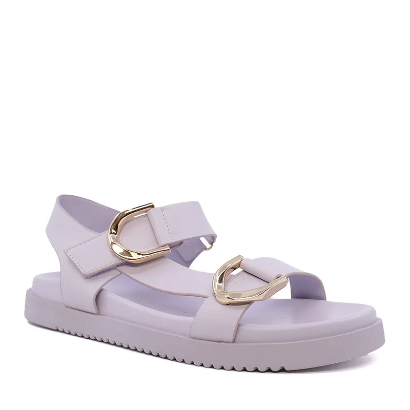 Sandale femei Solo Donna lila din sintetic cu catarame metalice 2547DS8983LI — imaginea 2