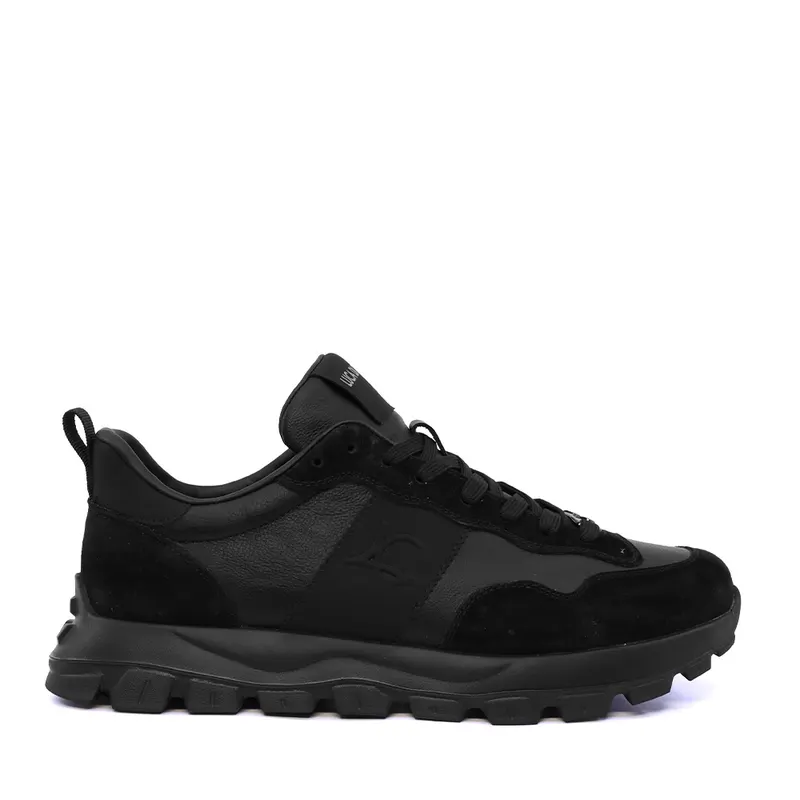 Sneakers bărbați Luca di Gioia negri din piele 3912BP032N