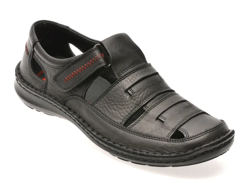 Sandale negre, 9562, din piele naturala