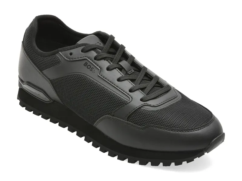 Pantofi sport BOSS negri, 7903, din material textil