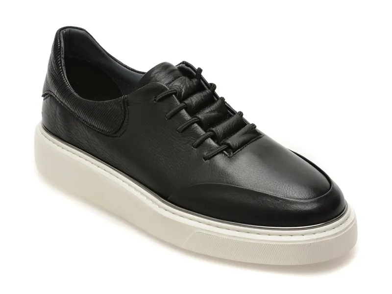 Pantofi sport EPICA negri, NV100, din piele naturala
