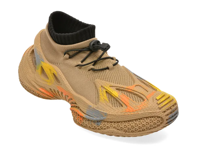 Pantofi sport BITE THE BULLET bej, X5560, din material textil