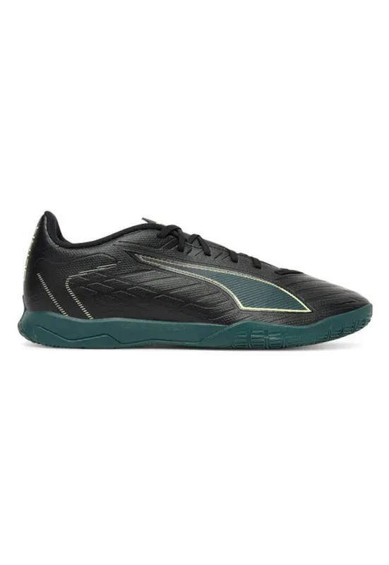 Pantofi de fotbal barbati - piele ecologica - negru/verde - Multicolor