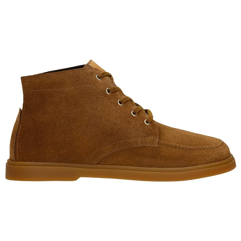 Botine maro damă cu cusătură tip mocasin