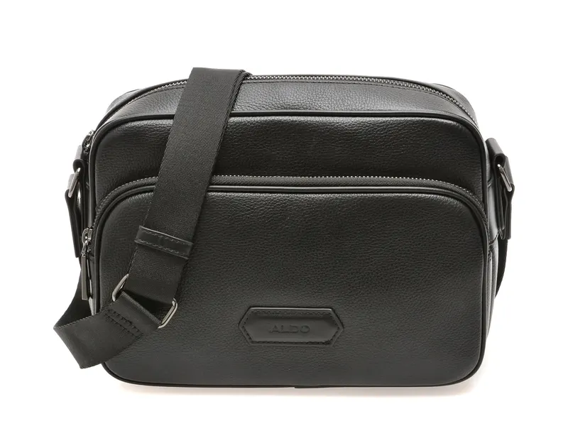 Geanta neagra, LARDOWYN 001, din piele ecologica