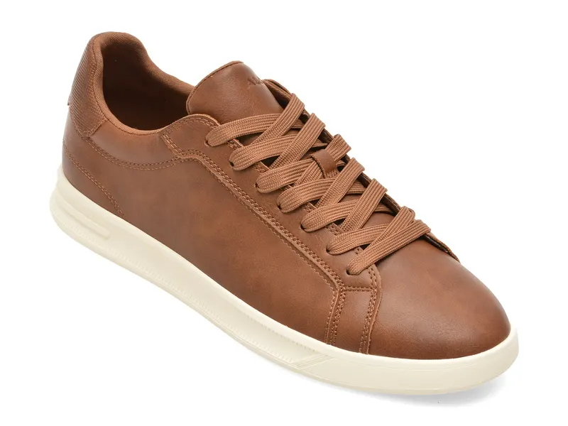Pantofi sport maro, JEREMIE 220, din piele ecologica