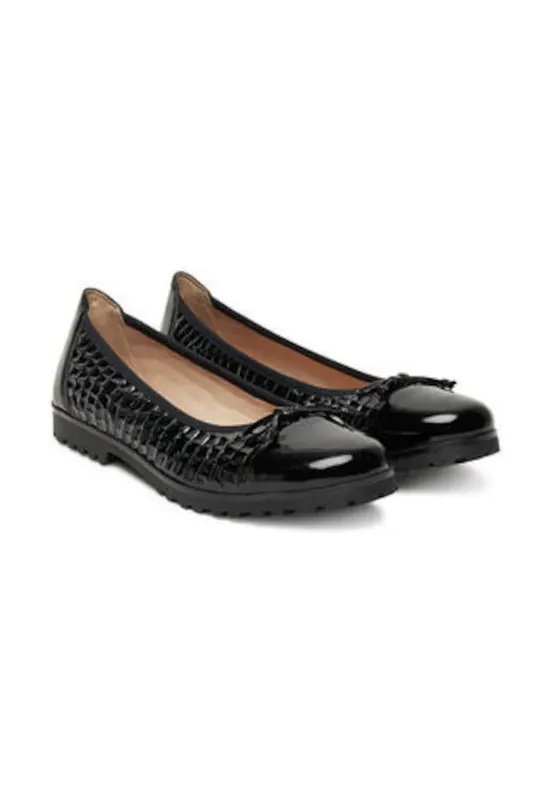 Balerini eleganti piele naturala - negru - Negru