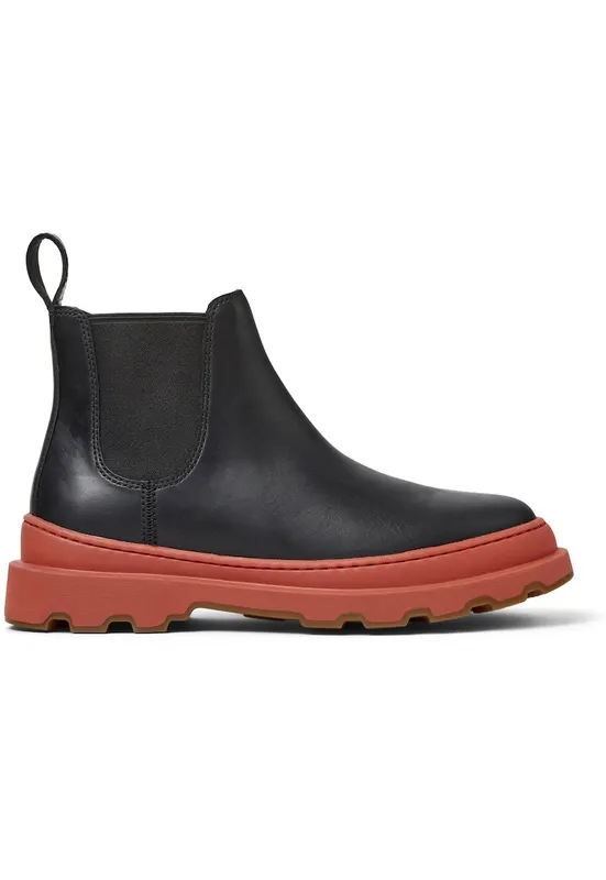 Ghete Chelsea de piele Brutus+ - Negru