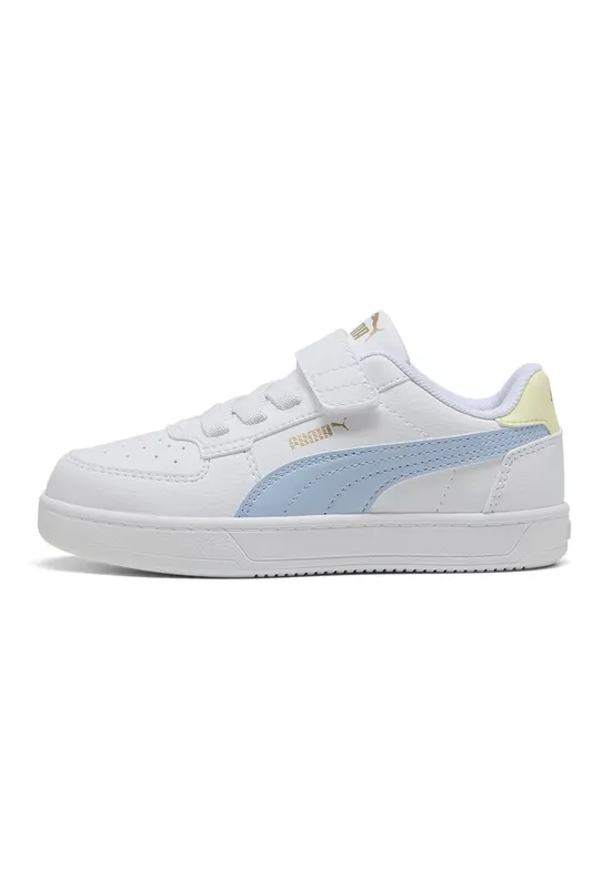 Pantofi sport Caven 2.0 de piele ecologica - Alb/Galben pal/Albastru deschis