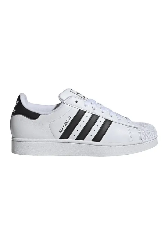 Pantofi sport unisex Superstar II din piele - Negru/Alb optic