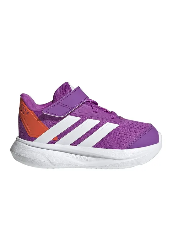 Pantofi sport cu velcro Duramo 2.0 - Portocaliu mandarina/Alb optic/Ametist