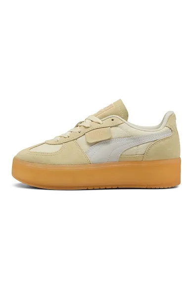 Pantofi sport cu garnituri din piele intoarsa Palermo - Bej/Crem