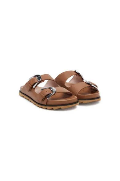 Slapi dama - SOF 17 02 01 W12 - Piele naturala - Maro