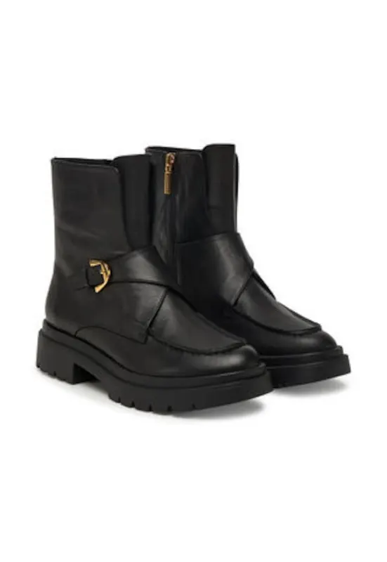 Botine dama 305541727 - Piele naturala - Negru