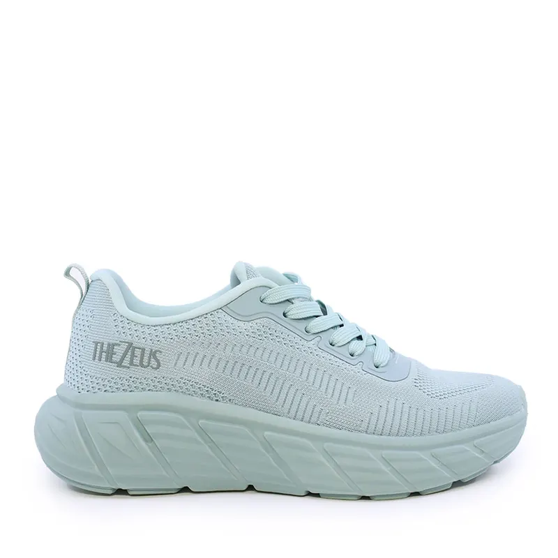 Sneakers ușori femei Thezeus verde mentă din textil 3731DPS5001V
