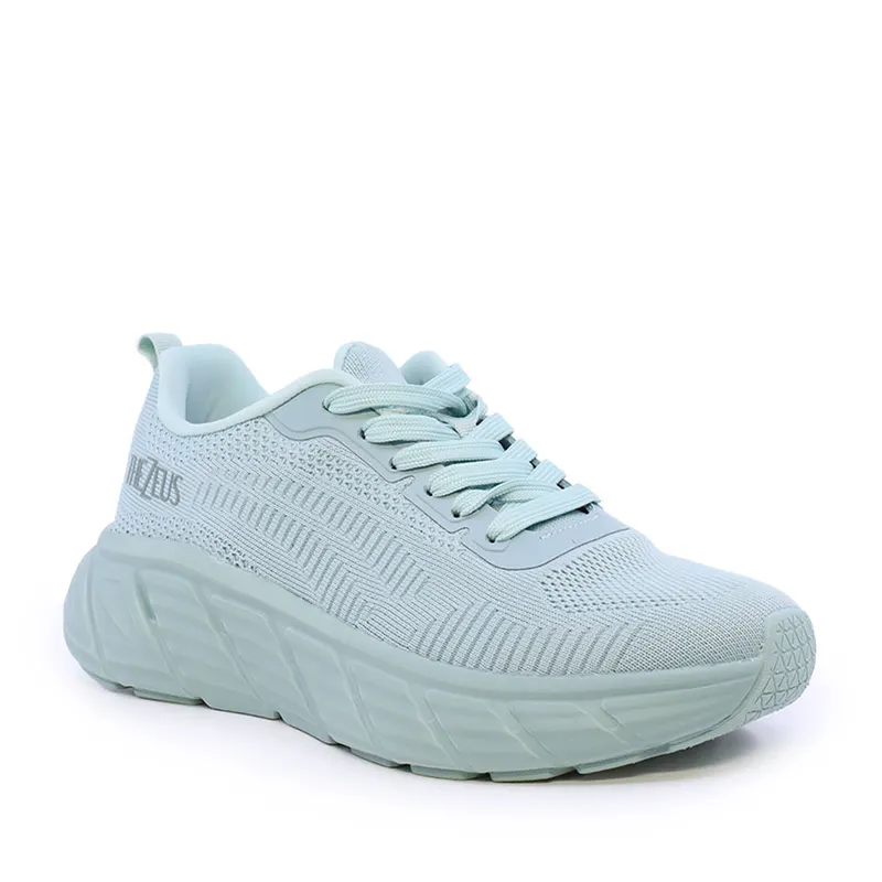 Sneakers ușori femei Thezeus verde mentă din textil 3731DPS5001V — imaginea 2