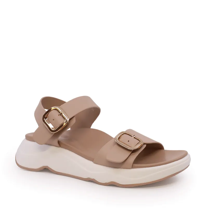 Sandale cu barete reglabile femei Solo Donna bej 2549DS9329BE — imaginea 2