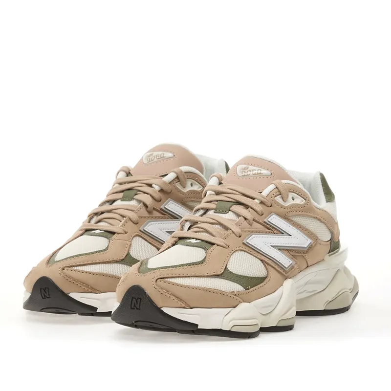 Sneakers femei New Balance 9060 nude din piele și textil 2871DPS90606BIVNU — imaginea 2