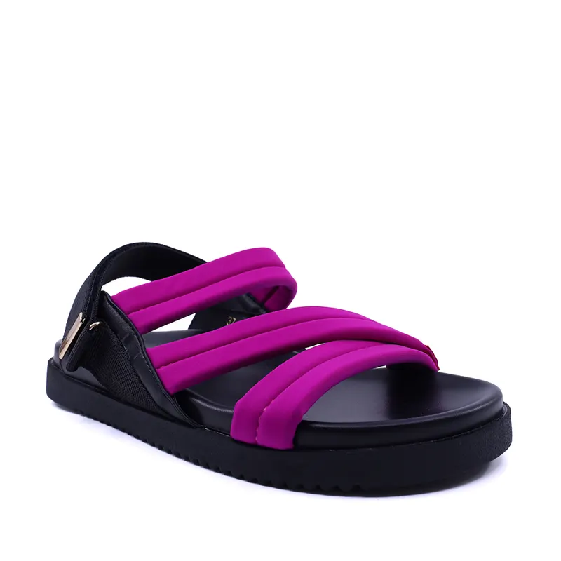 Sandale femei Solo Donna fuchsia din textil 2547DS8981RAFU — imaginea 2