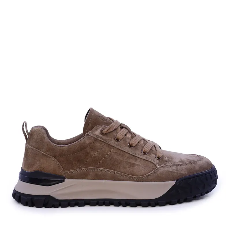 Sneakers bărbați taupe din piele întoarsă 1922BP6602VTA