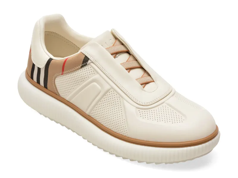 Pantofi sport EPICA albi, 6068, din piele naturala