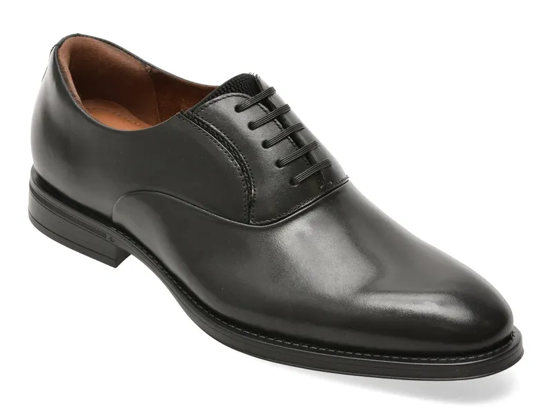 Pantofi eleganti negri, ODSANTINO 001, din piele naturala