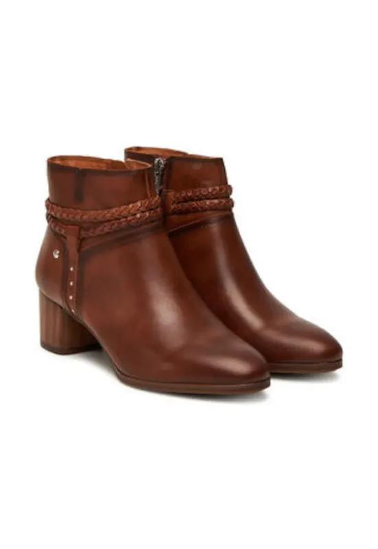 Botine dama - piele naturala maro