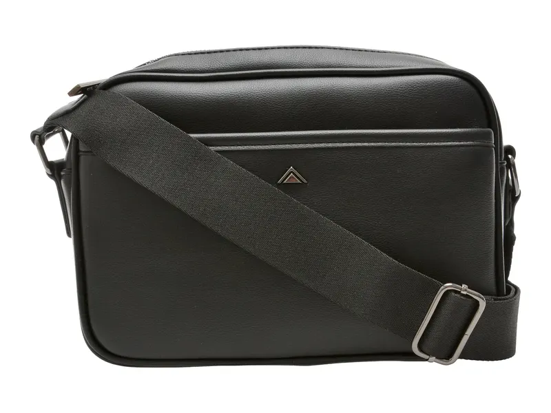 Geanta neagra, GUSTELLO 007, din piele ecologica