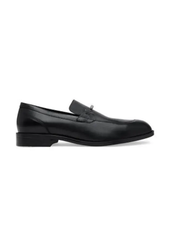 Pantofi barbatesti - piele naturala - negru - design clasic -