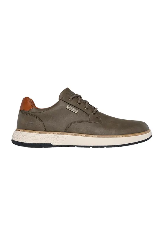 Pantofi casual impermeabili de piele ecologica - Kaki