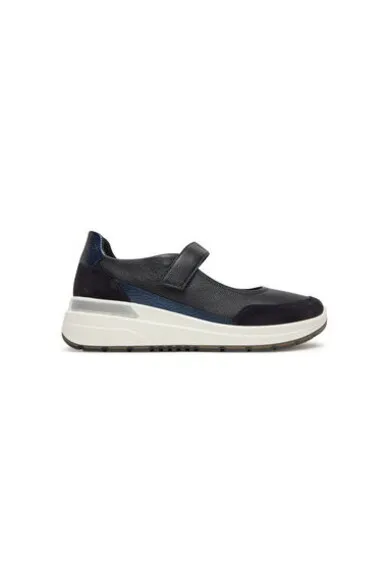 Espadrile dama 12-57714-02 - Piele naturala - Bleumarin