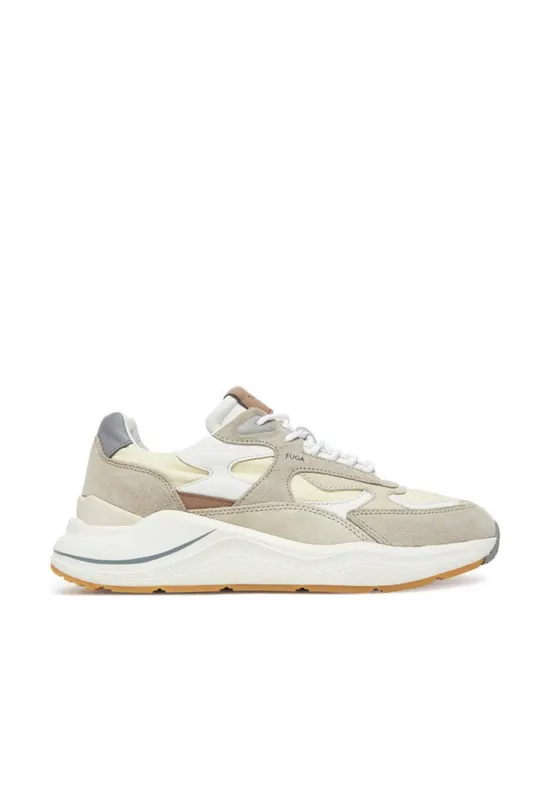 Pantofi sport barbati - M421-FG-NY - D A T E - Piele naturala - Bej - Bej