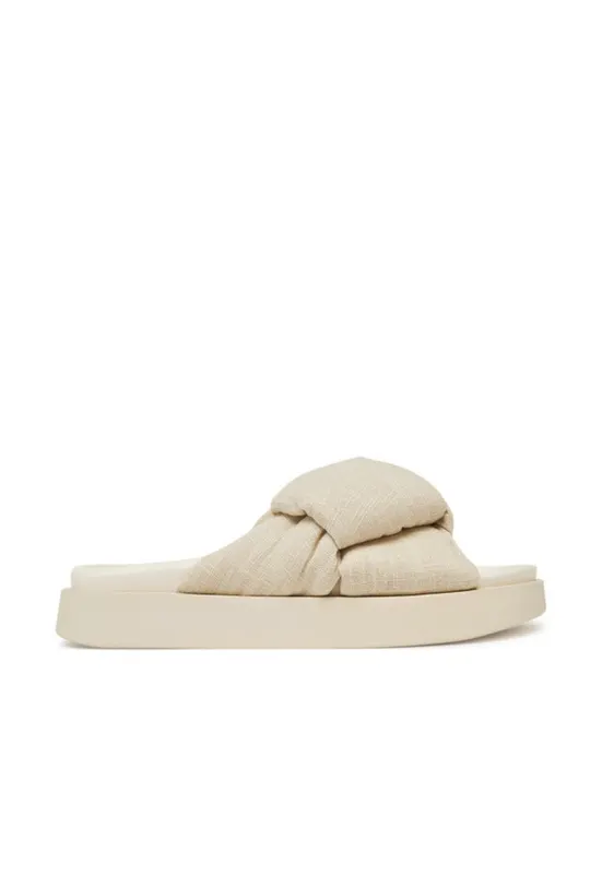 Slapi dama - 70104 - Textil - Ecru - Ecru