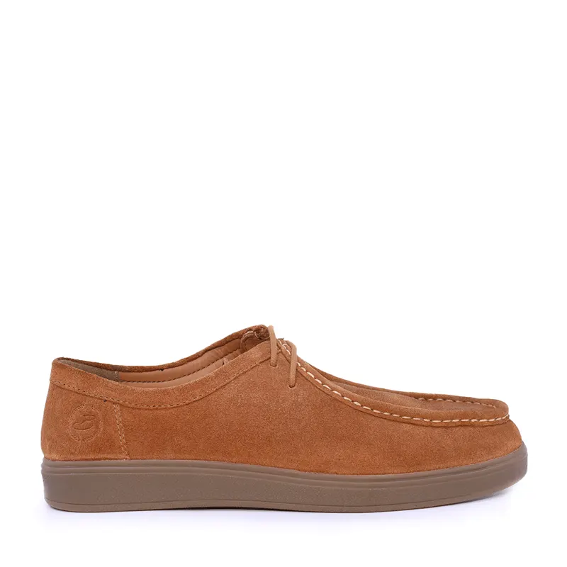 Pantofi bărbați cognac din piele întoarsă 909bp7569vco