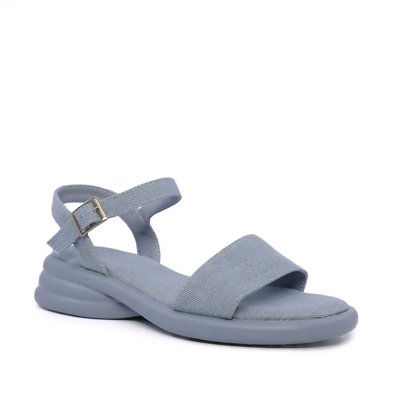 Sandale femei Solo Donna albastre din textil 2547DS8993JBL — imaginea 2