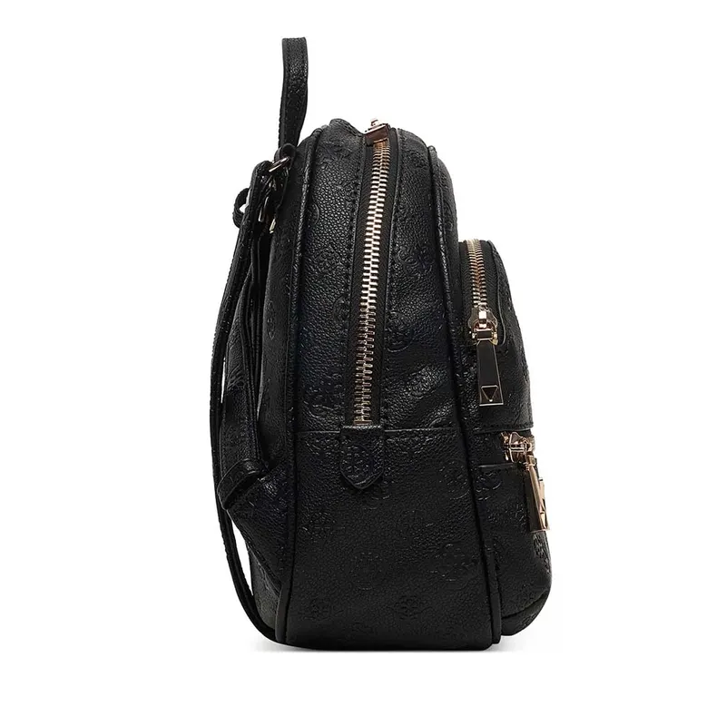 Rucsac femei Guess Manhatan II negru cu logo frontal 911RUCSHWPD7118320N — imaginea 2