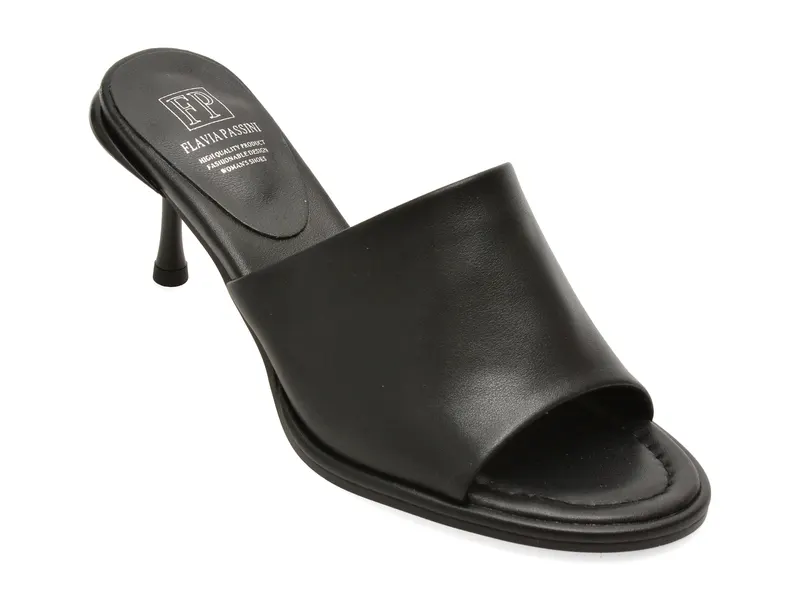 Papuci eleganti FLAVIA PASSINI negri, H5778, din piele naturala