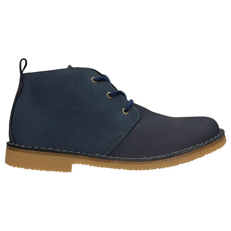 Botine bărbătești chukka cu șireturi, bleumarin