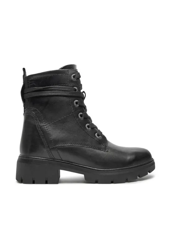 Ghete dama - piele naturala - negru -