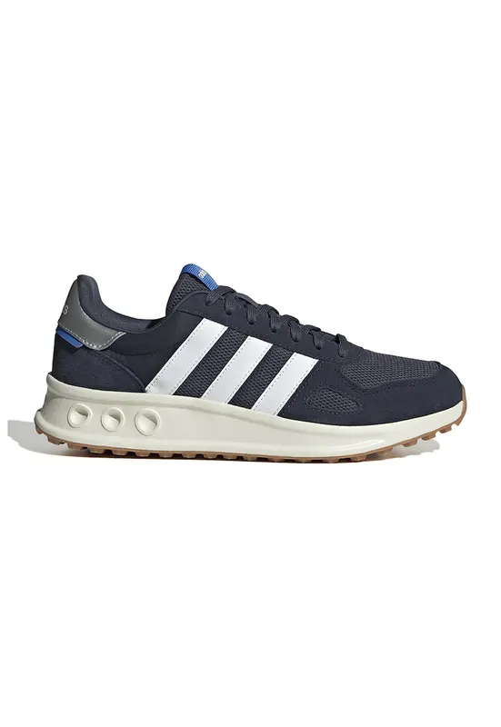 Pantofi sport Run 84 cu insertii de piele intoarsa - Alb/Albastru ultramarin