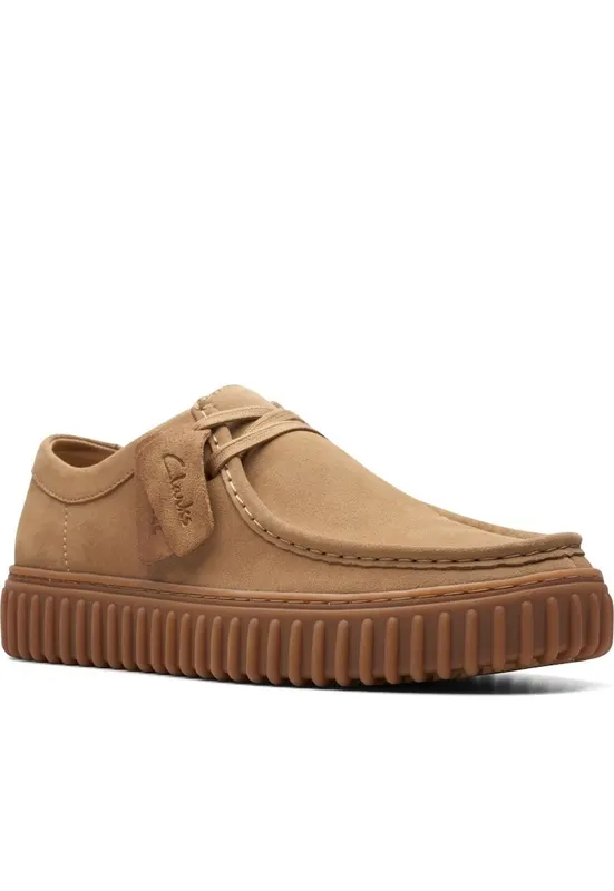 Pantofi chukka de panza cu garnitura de piele Torhill Lo - Maro