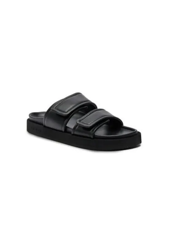 Slapi barbati 50102-477 - Piele naturala - Negru - Negru