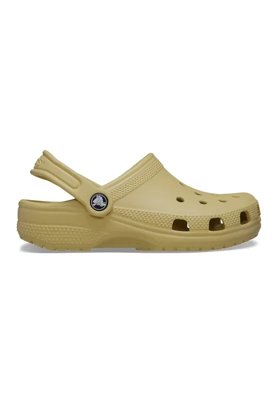 Saboti slingback cu perforatii - Maro taupe
