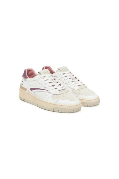 Pantofi sport dama - W421-TP-CA - D A T E - Piele naturala - Alb