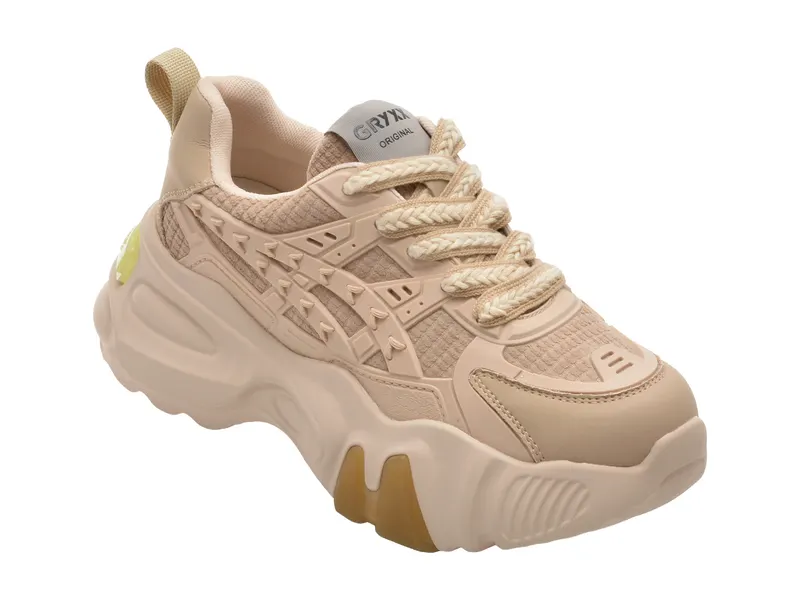 Pantofi sport bej, 830, din material textil