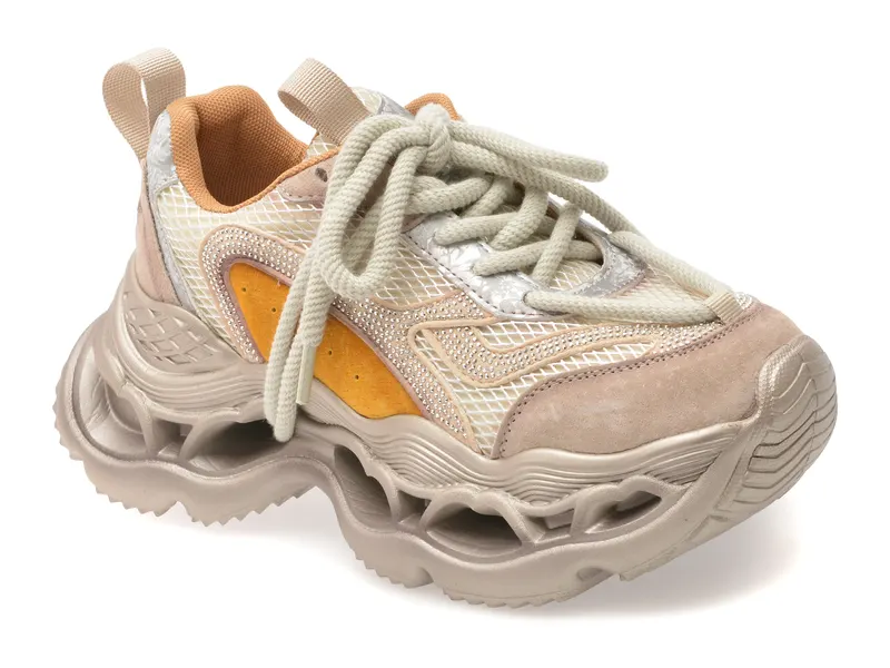 Pantofi sport gri, 30596, din material textil