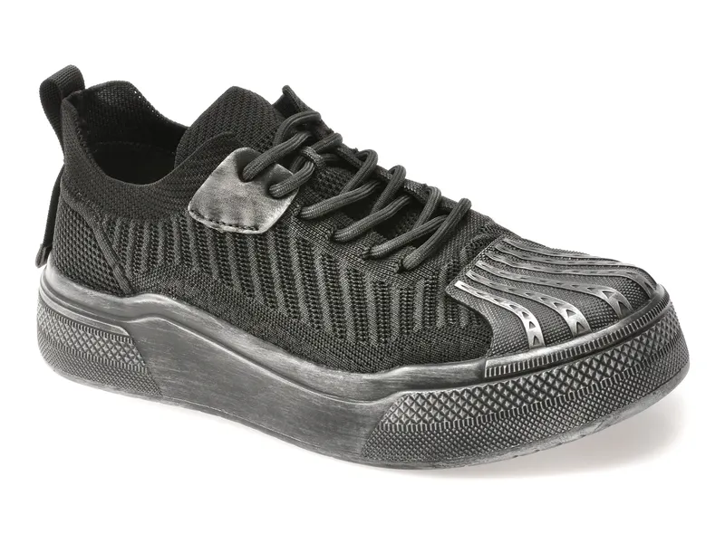 Pantofi sport negri, 351215, din material textil